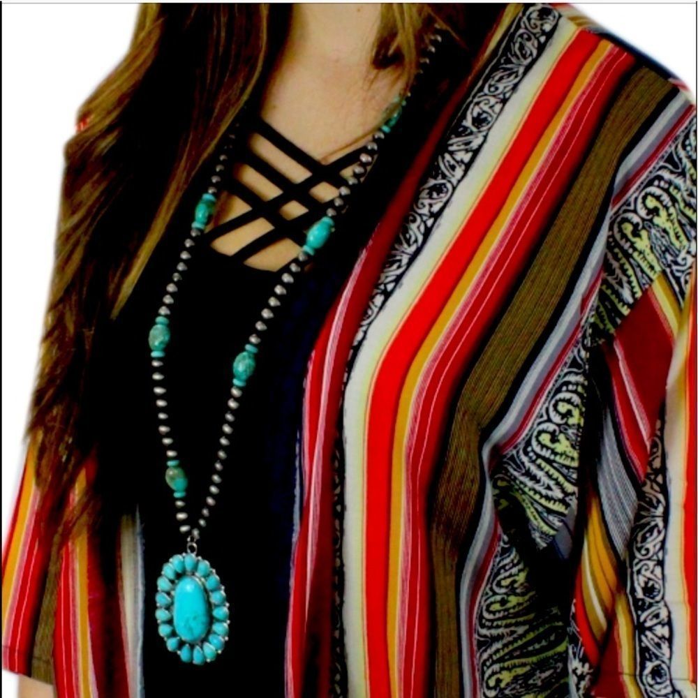 Western Turquoise Necklace NWT